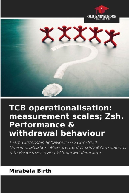 TCB operationalisation: measurement scales; Zsh. Performance & withdrawal behaviour: Team Citizenship Behaviour ---> Construct Operationalisation: Measurement Quality & Correlations with Performance and Withdrawal Behaviour