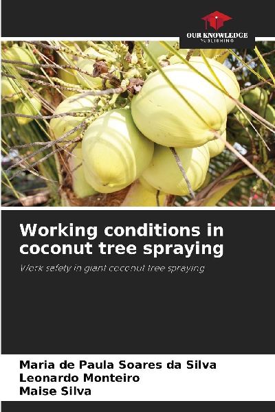Working conditions in coconut tree spraying: Work safety in giant coconut tree spraying