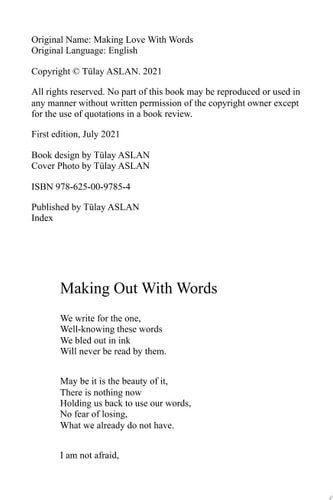 Making Love With Words