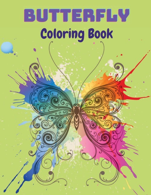 Butterfly Coloring Book: Butterfly Coloring Book For Kids: 20 completely unique butterfly coloring pages | Fun activity book for young children, Ages 2-8.