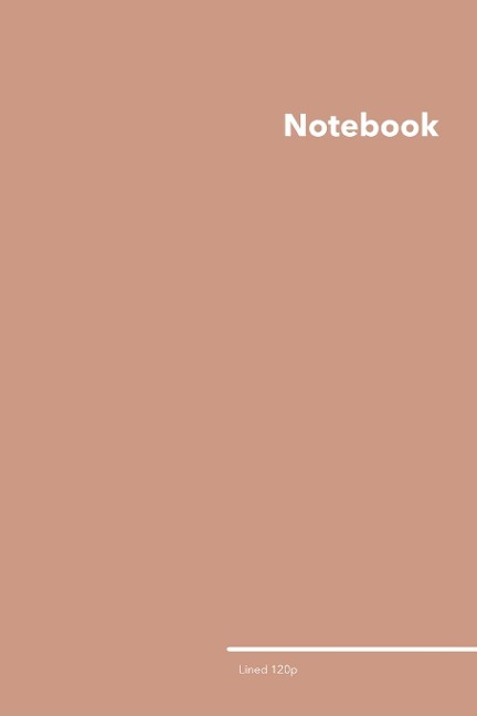 Lined College Ruled Notebook: Stylish Canyon Dusk Brown College Ruled Notebook, 120 Lined Pages 6 x 9 inches Standard Size Journal | Softcover