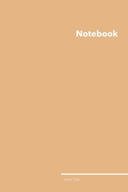 Lined College Ruled Notebook: Stylish Cellini Gold College Ruled Notebook, 120 Lined Pages 6 x 9 inches Standard Size Journal | Softcover