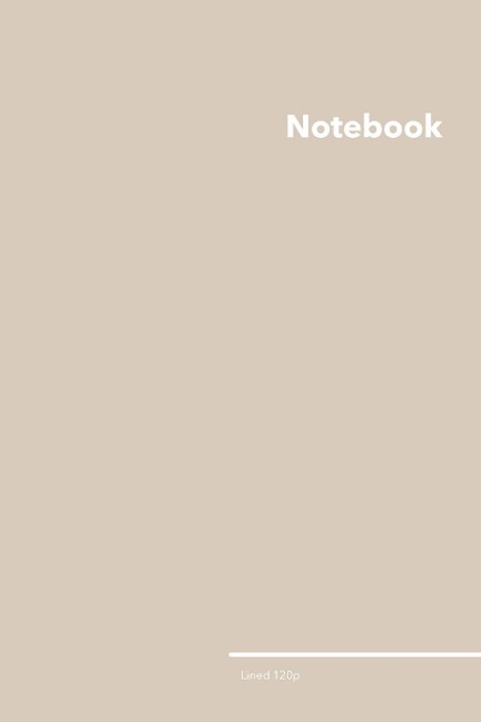 Lined College Ruled Notebook: Stylish Almond Wisp College Ruled Notebook, 120 Lined Pages 6 x 9 inches Standard Size Journal | Softcover
