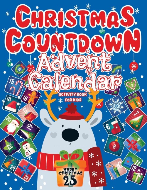 Advent Calendar 2025: Christmas Countdown, Activity Book For Kids Featuring Sudoku, Coloring Pages, Connect The Dots, And More | Christmas Gift