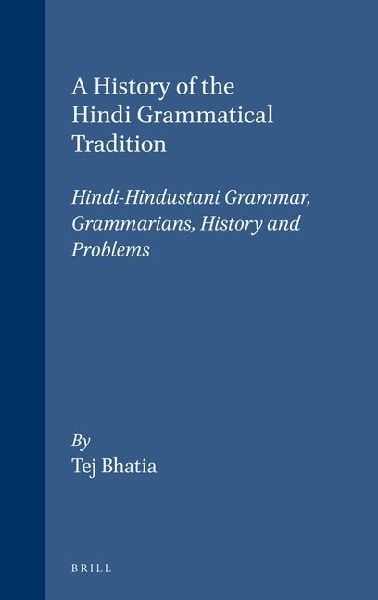 A History of the Hindi Grammatical Tradition: Hindi-Hindustani Grammar, Grammarians, History and Problems