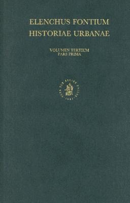 Elenchus Fontium Historiae Urbanae III, 1