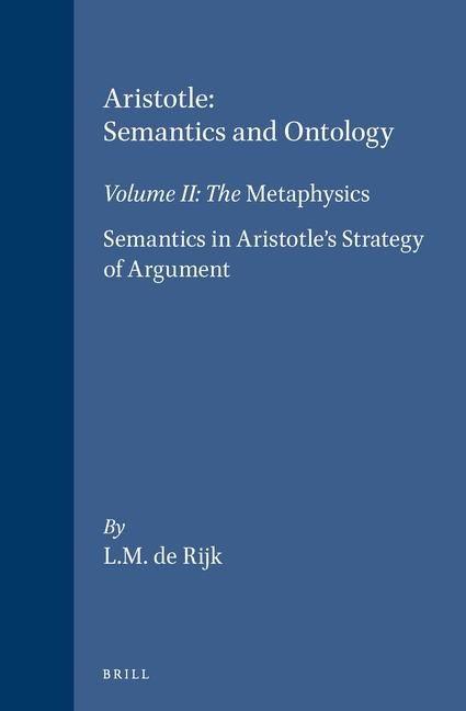 Aristotle: Semantics and Ontology