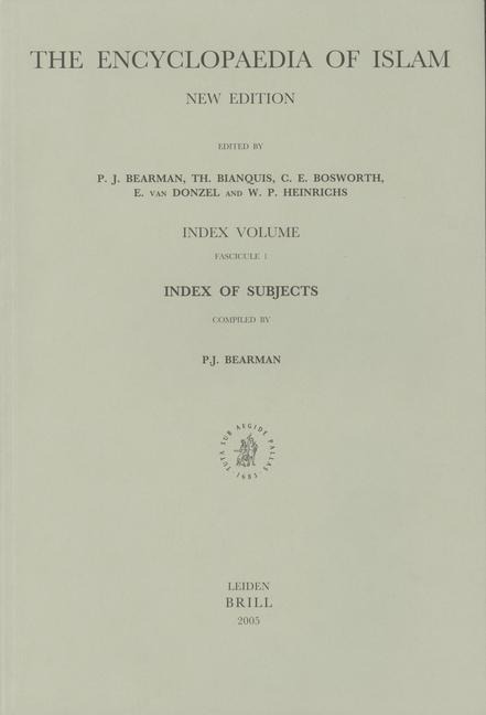 Encyclopaedia of Islam, Index of Subjects