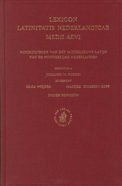 Supplement: Woordenboek Van Het Middeleeuws Latijn Van de Noordelijke Nederlanden