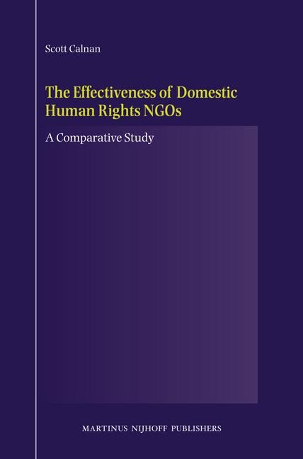 The Effectiveness of Domestic Human Rights NGOs: A Comparative Study