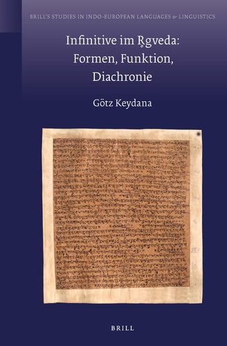 Infinitive Im R̥gveda Formen, Funktion, Diachronie