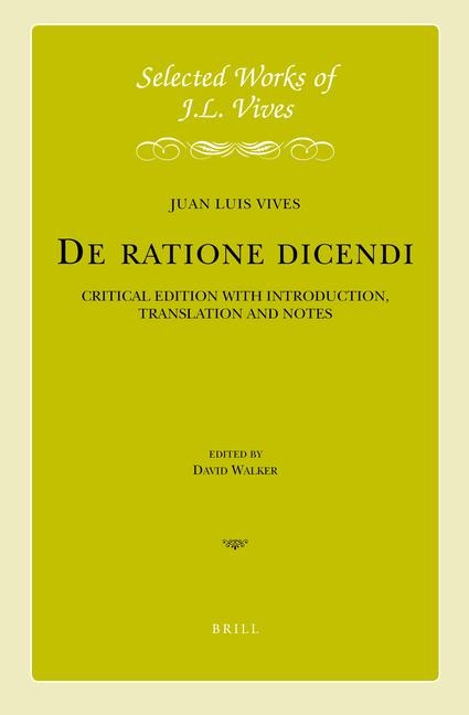 J.L. Vives: de Ratione Dicendi