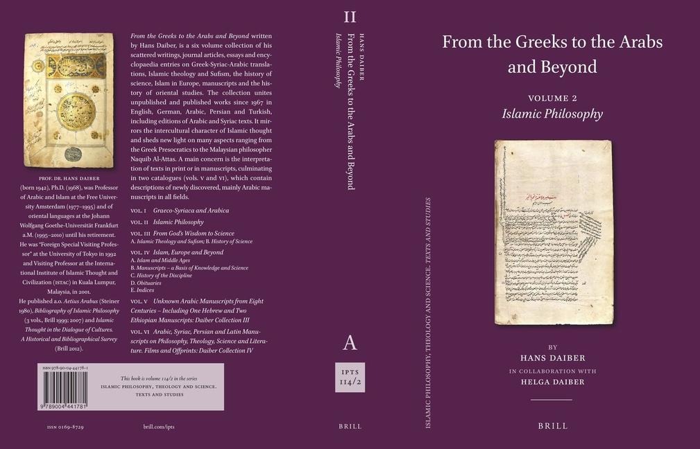 From the Greeks to the Arabs and Beyond: Volume 2: Islamic Philosophy