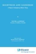 Rightness and Goodness: A Study in Contemporary Ethical Theory