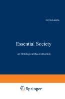 Essential Society: An Ontological Reconstruction