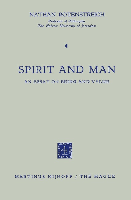Spirit and Man: An Essay on Being and Value