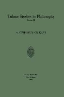 A Symposium on Kant