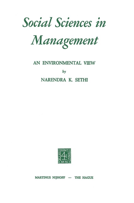 Social Sciences in Management: An Environmental View