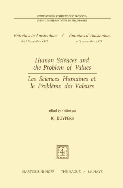 Human Sciences and the Problem of Values / Les Sciences Humaines et le Problème des Valeurs