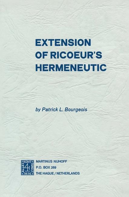 Extension of Ricoeurs Hermeneutic