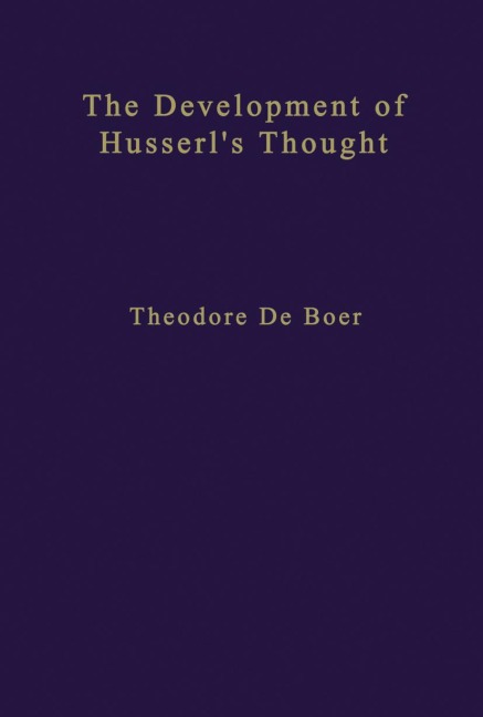 The Development of Husserls Thought