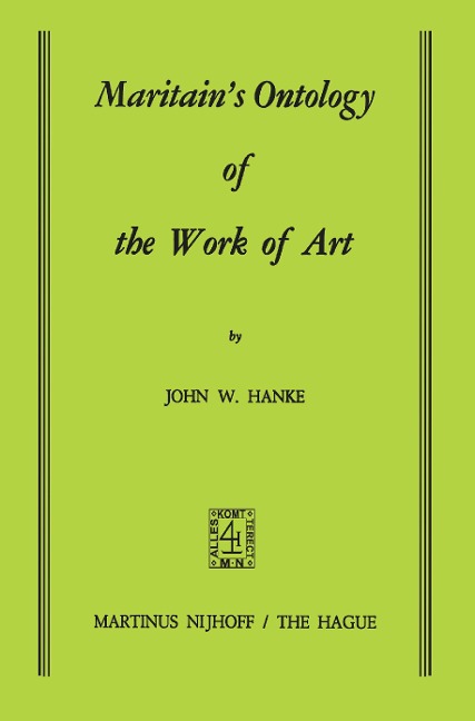 Maritains Ontology of the Work of Art
