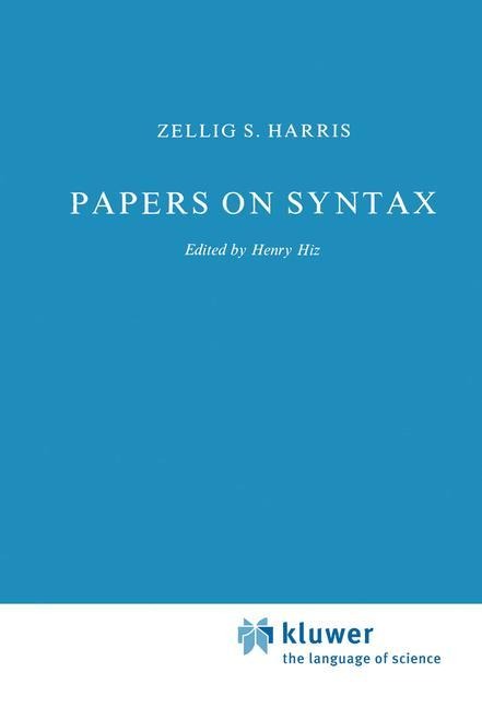 Papers on Syntax