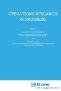 Operations Research in Progress
