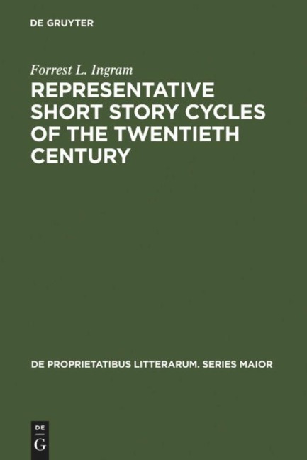 Representative Short Story Cycles of the Twentieth Century: Studies in a Literary Genre