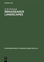 Renaissance landscapes: English lyrics in a European tradition
