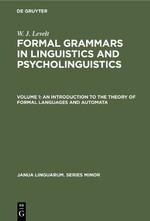 An Introduction to the Theory of Formal Languages and Automata