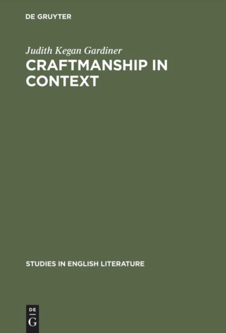 Craftmanship in Context: The Development of Ben Jonson's Poetry