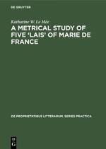 A metrical study of five lais of Marie de France