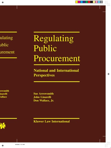 Regulation Public Procurement - National and International Perspectives