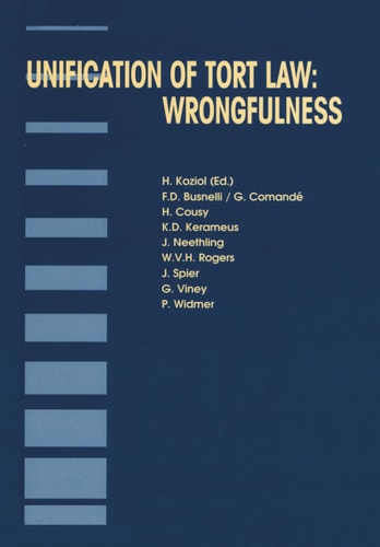 Unification of Tort Law:Wrongfulness