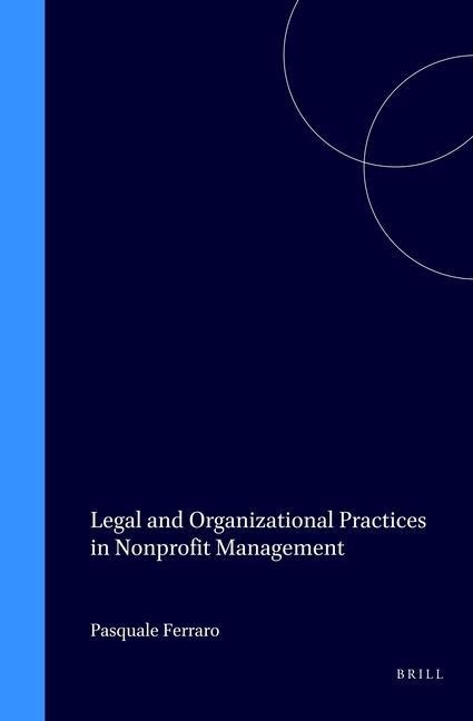 Legal and Organizational Practices in Nonprofit Management