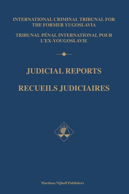 Judicial Reports / Recueils Judiciaires, 1996: (Volumes I and II)