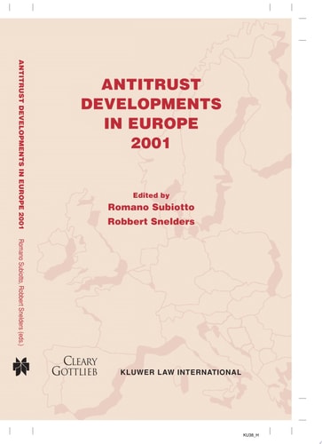 Antitrust Developments in Europe 2001