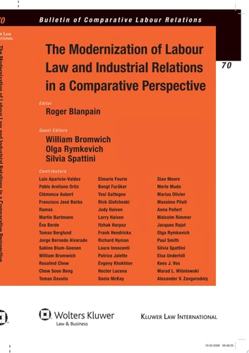 The Modernization of Labour Law and Industrial Relations in a Comparative Perspective
