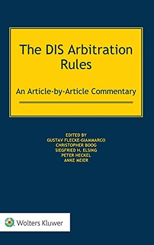 The DIS Arbitration Rules An Article-by-article Commentary