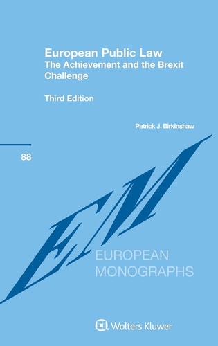 European Public Law The Achievement and the Brexit Challenge