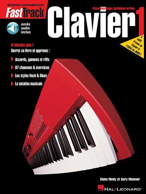 Fasttrack Keyboard Method - Book 1 - French Edition (Book/Online Audio)