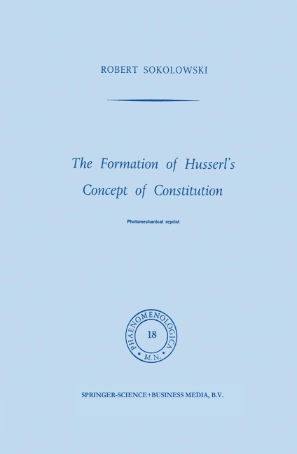 The Formation of Husserls Concept of Constitution