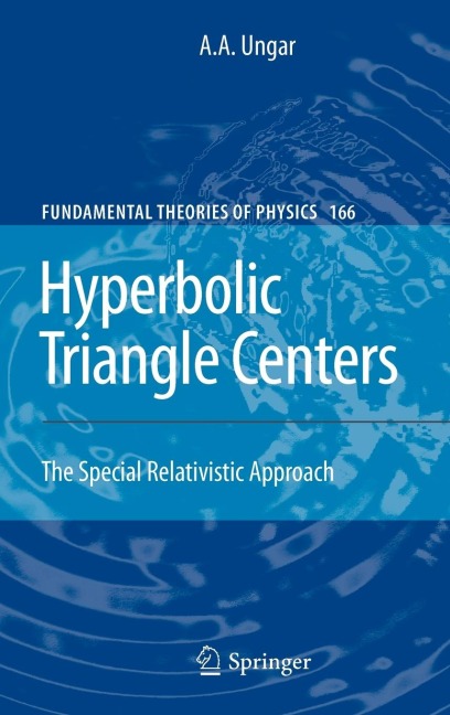 Hyperbolic Triangle Centers: The Special Relativistic Approach