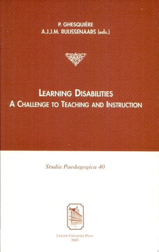 Learning Disabilities A Challenge to Teaching and Instruction