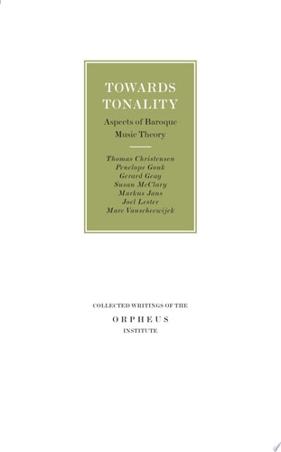 Towards Tonality Aspects of Baroque Music Theory