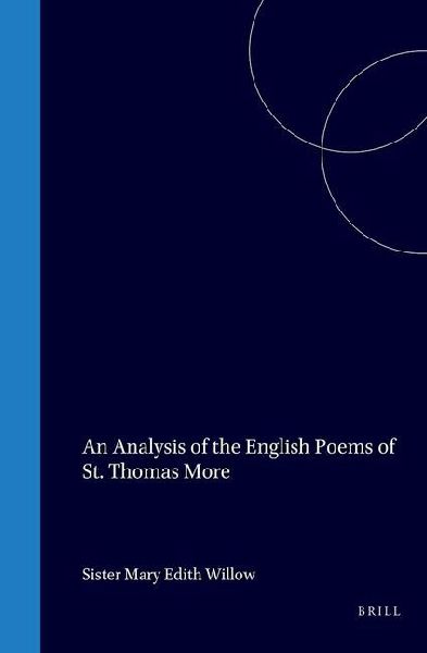 An Analysis of the English Poems of St. Thomas More