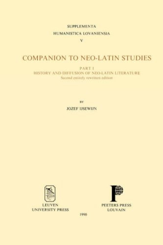 Companion to Neo-Latin Studies