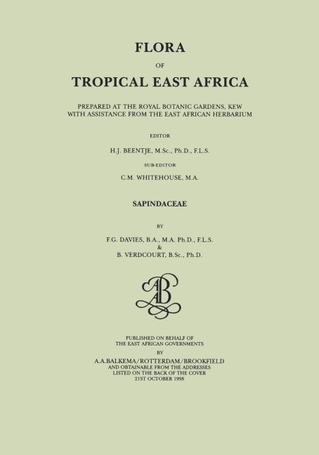 Flora of Tropical East Africa - Sapindaceae (1998)