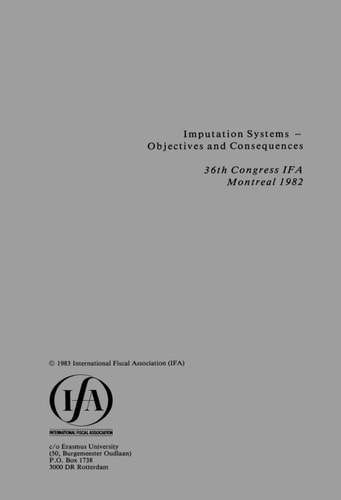Imputation Systems:Objectives and Consequences
